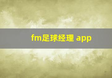 fm足球经理 app